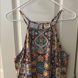 Mossimo Supply Co. Women's Multicolor Paisley Halter Dress